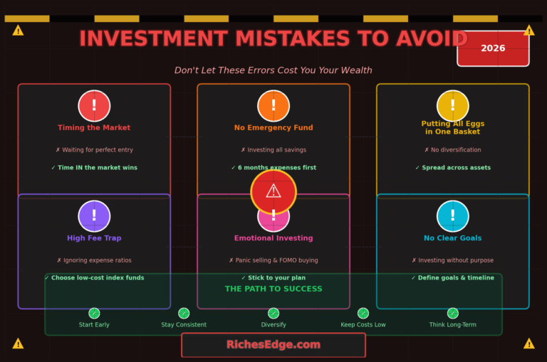 Investment mistakes beginners should avoid